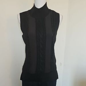 Elegant Black Sleeveless Top